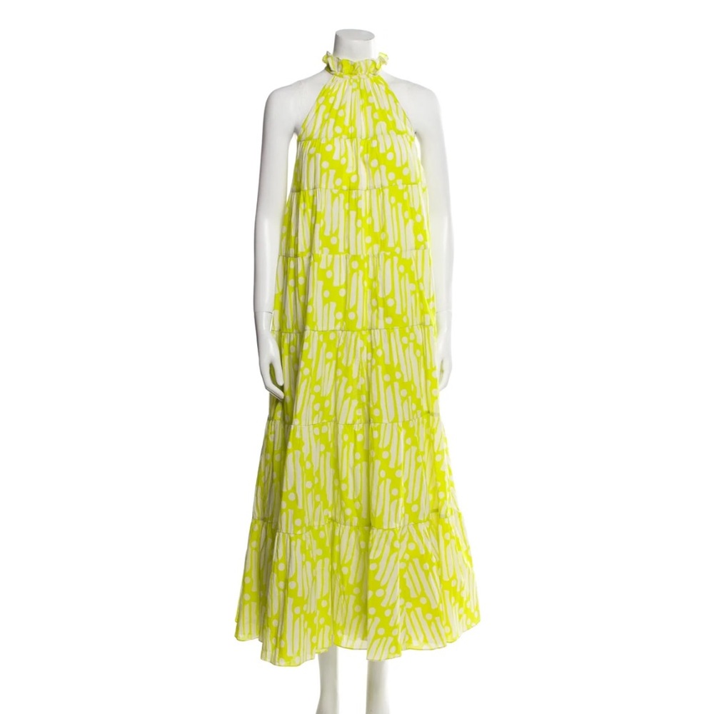 Rhode neon green maxi dress